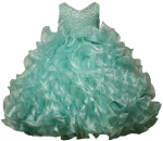 GIRL RUFFLE DRESSES (MINT)